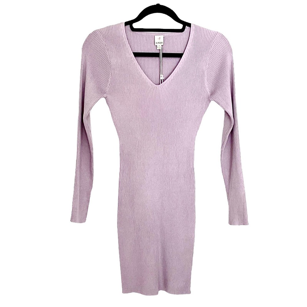 I Joah NWT Mauve Ribbed Knit Dress
